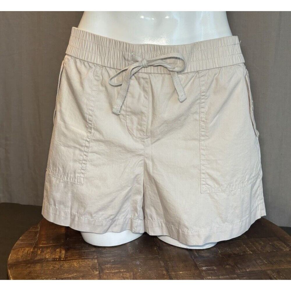 Loft New Women’s Drawstring Tan Cargo Summer Shorts Size Small NWT